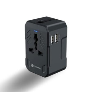 Portronics JuiceMate 2 Built-in 6A Safety Fuse Dual USB-A Port