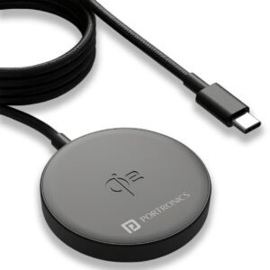 Portronics Quikk 15W Magnetic Type C Input Wireless Charging