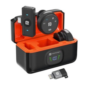 Portronics VlogMate 3 Upto 40 Hrs Battery Life 30M Audio Reception Wireless Microphone