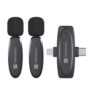 Portronics VlogMate Plug and Play Technology Noise Cancellation 30M Reception Wireless Microphone