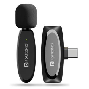 Portronics Dash 7 Plug & Play Noise Cancellation Type C Lapel Wireless Mic